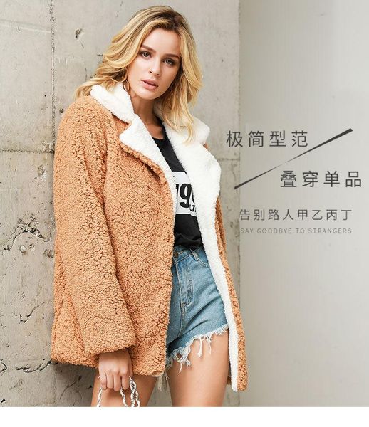 women's fur & faux trodeam store korean fashion fashionable coat with turn down collar for women winter warm outerwear jacket, Black
women's fur & faux trodeam store korean fashion fashionable coat with turn down collar for women winter warm outerwear jacket, Black