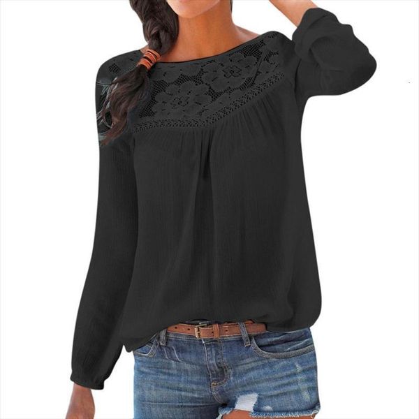 lace winter casual womens shirt long sleeve patchwork tunique femme manche longues, White
lace winter casual womens shirt long sleeve patchwork tunique femme manche longues, White