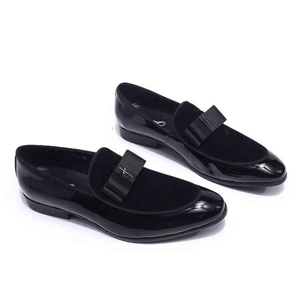 dress shoes 4 colors party wedding banquet mens loafers patent leather with suede slip on men footwear for man 1pzi, Black
dress shoes 4 colors party wedding banquet mens loafers patent leather with suede slip on men footwear for man 1pzi, Black