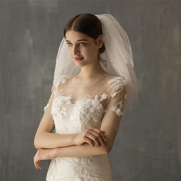 bridal veils wedding accessories white veil multi-layer diamond ivory retro mesh tulle cute sweet shoulder parmalambe, Black
bridal veils wedding accessories white veil multi-layer diamond ivory retro mesh tulle cute sweet shoulder parmalambe, Black