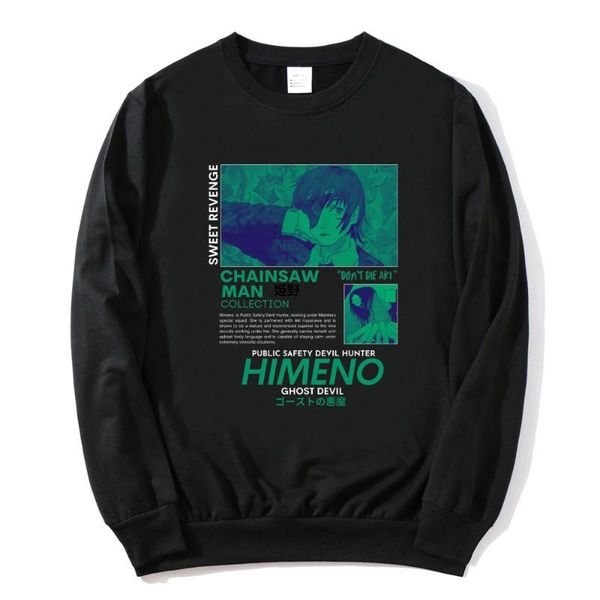 men's hoodies & sweatshirts creative chainsaw man himeno costume anime couple graphic clothing harajuku manga kawaii sweatshirt women&#, Black
men's hoodies & sweatshirts creative chainsaw man himeno costume anime couple graphic clothing harajuku manga kawaii sweatshirt women&#, Black