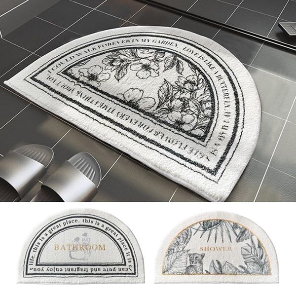 carpets bathroom rugs non-slip shower room doormat semi-circular water absorbent floor mat for living kitchen entrance foot pad
carpets bathroom rugs non-slip shower room doormat semi-circular water absorbent floor mat for living kitchen entrance foot pad