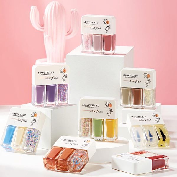 nail polish 3pcs/set water-based bright scrub can tear three bottles set combination glitter nal art tools cosmetics
nail polish 3pcs/set water-based bright scrub can tear three bottles set combination glitter nal art tools cosmetics
