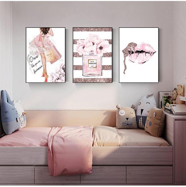 paintings pink flower perfume fashion poster eyelash lips makeup print canvas art painting wall picture modern girl room home decoration
paintings pink flower perfume fashion poster eyelash lips makeup print canvas art painting wall picture modern girl room home decoration
