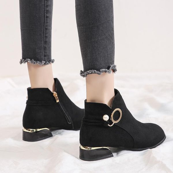 boots casual women balck zip buckle ankle low heel round toe botas de mujer spring autumn female shoes plus size 35-44, Black
boots casual women balck zip buckle ankle low heel round toe botas de mujer spring autumn female shoes plus size 35-44, Black
