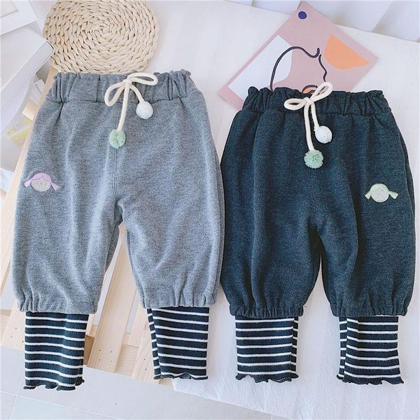 winter baby girl thicken pants korean fashion loose stripe splicing for kids casual plus velvet warm trouser jeans, Blue
winter baby girl thicken pants korean fashion loose stripe splicing for kids casual plus velvet warm trouser jeans, Blue