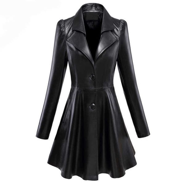 nerazzurri fit and flare faux leather coat notched lapel long sleeve puff sleeve skirted black elegant leather blazer slim fit 210909
nerazzurri fit and flare faux leather coat notched lapel long sleeve puff sleeve skirted black elegant leather blazer slim fit 210909