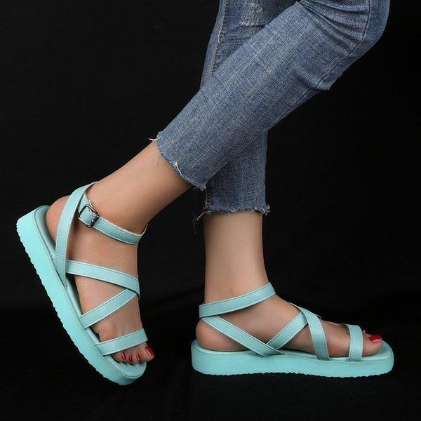 women sandals flats shoes summer pu ankle buckle strap gladiator cross ladies comfort 2021 casual female plus size woman shoe, Black
women sandals flats shoes summer pu ankle buckle strap gladiator cross ladies comfort 2021 casual female plus size woman shoe, Black