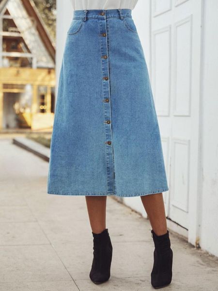 summer/autumn selling denim women's wash blue high waist skirt in europe and america solid color fashion women skirts, Black
summer/autumn selling denim women's wash blue high waist skirt in europe and america solid color fashion women skirts, Black