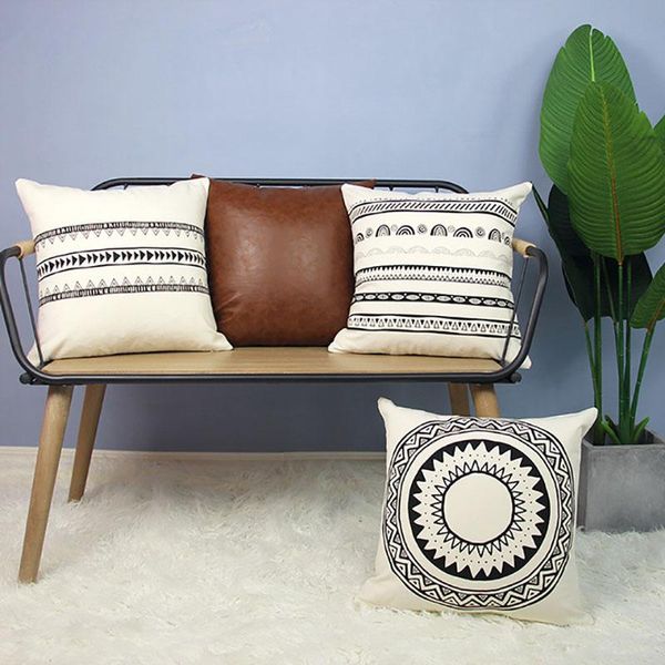 pillow case cushion cover cotton printed canvas moroccan pu leather north america modern simplicity
pillow case cushion cover cotton printed canvas moroccan pu leather north america modern simplicity