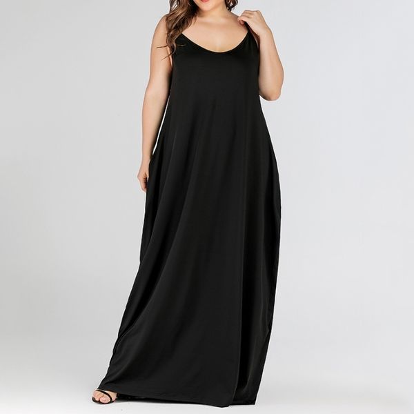 spaghetti strap dress summer plus size 4xl women backless casual clothing with pocket loose solid female sleeveless dresses 210527, Black;gray
spaghetti strap dress summer plus size 4xl women backless casual clothing with pocket loose solid female sleeveless dresses 210527, Black;gray