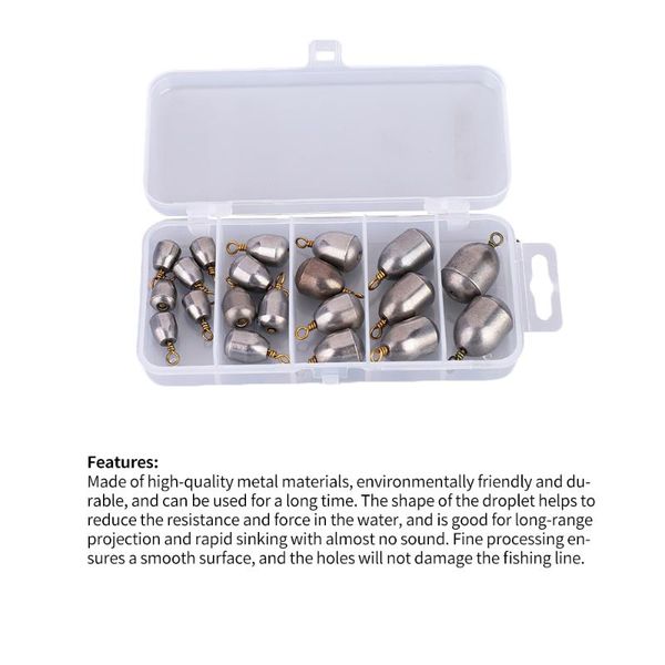 20pcs fishing drop shape s weights cylinder copper drops weight 4g 7g 10g 14g 20g tackle hooks
20pcs fishing drop shape s weights cylinder copper drops weight 4g 7g 10g 14g 20g tackle hooks