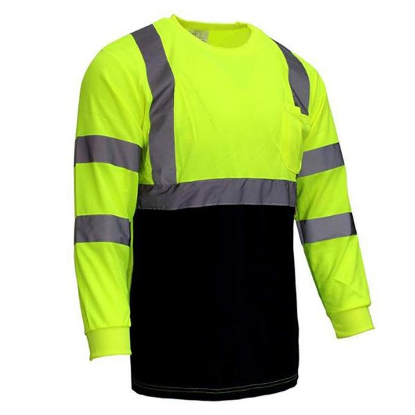 men's t-shirts men casual safety work uniform long sleeve loose reflective workwear t shirt, White;black
men's t-shirts men casual safety work uniform long sleeve loose reflective workwear t shirt, White;black
