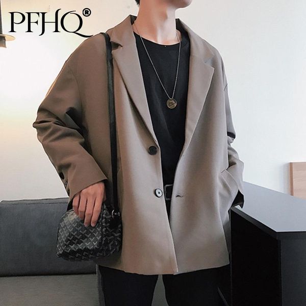 men's suits & blazers pfhq men's wear tide koean casual suit coat for male 2021 autumn loose simple long sleeve big size 21e002, White;black
men's suits & blazers pfhq men's wear tide koean casual suit coat for male 2021 autumn loose simple long sleeve big size 21e002, White;black