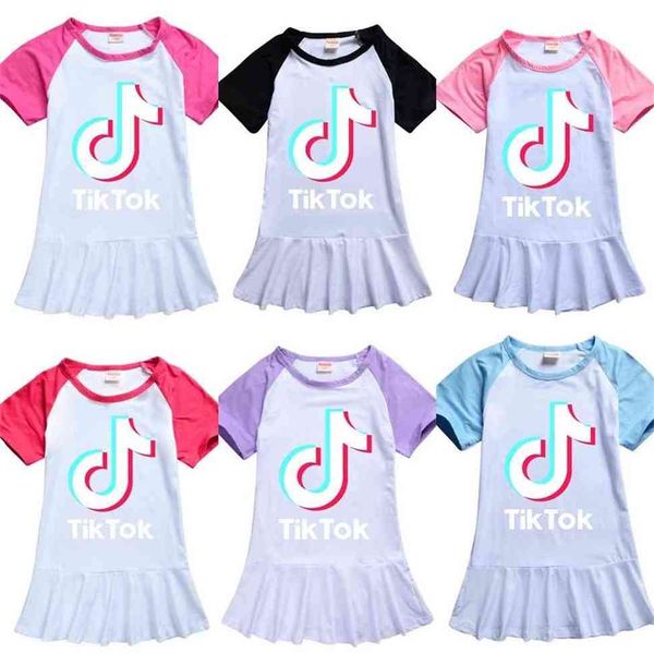 tik tok summer baby girls dress raglan t-shirt skirt sports casual tiktok letters printed cute ruffled dress kids clothes 100-160cm g36krb1, Red;yellow
tik tok summer baby girls dress raglan t-shirt skirt sports casual tiktok letters printed cute ruffled dress kids clothes 100-160cm g36krb1, Red;yellow