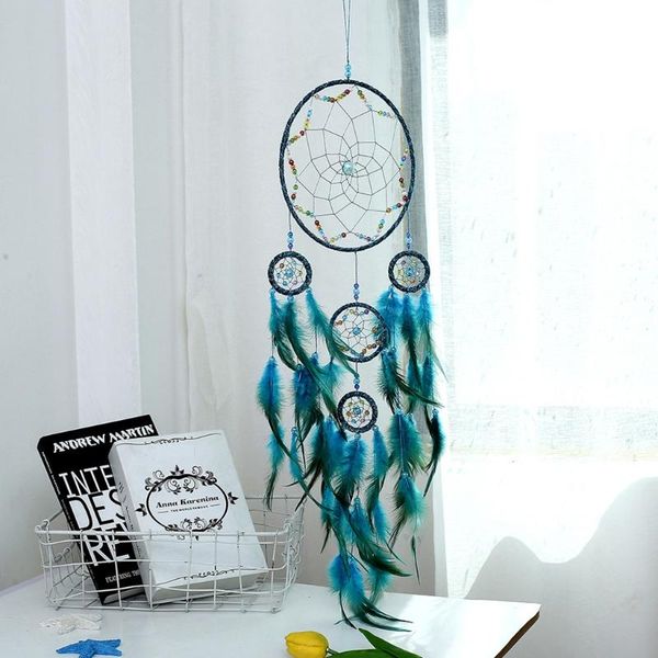 decorative objects & figurines 5 circles dream catcher handmade traditional feather catchers wall hanging
decorative objects & figurines 5 circles dream catcher handmade traditional feather catchers wall hanging