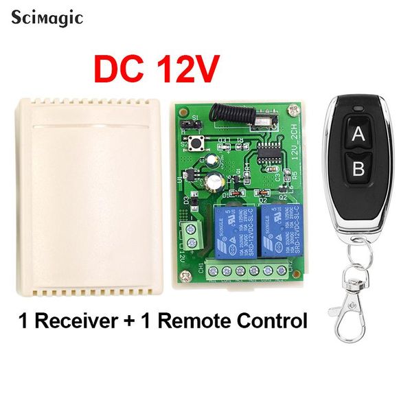 433mhz universal wireless remote control dc 12v 24v 2ch rf relay receiver and transmitter for garage door gate controller controlers
433mhz universal wireless remote control dc 12v 24v 2ch rf relay receiver and transmitter for garage door gate controller controlers