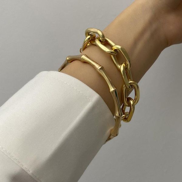 link, chain 2pcs/lot punk fashion curb cuban thick bracelets bangles carved coin pendant gold color chunky bamboo bracelet jewelry, Black
link, chain 2pcs/lot punk fashion curb cuban thick bracelets bangles carved coin pendant gold color chunky bamboo bracelet jewelry, Black