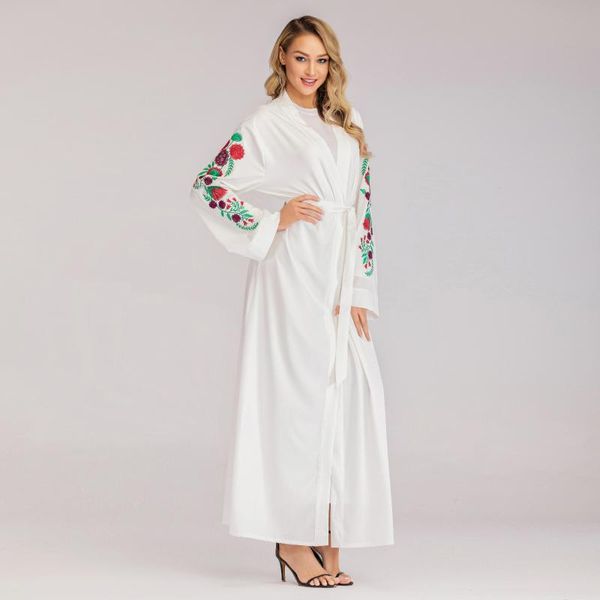 ethnic clothing muslim woman's dress cardigan middle east fashion embroidery slim long-sleeved abaya belt donsignet, Red
ethnic clothing muslim woman's dress cardigan middle east fashion embroidery slim long-sleeved abaya belt donsignet, Red