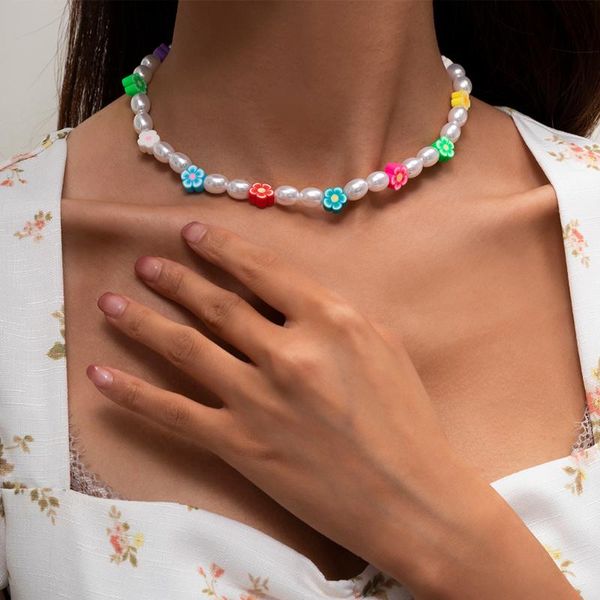 link, chain lacteo bohemian acrylic flower imitation pearls asymmetric clavicle choker necklace jewelry for women daily life gifts, Black
link, chain lacteo bohemian acrylic flower imitation pearls asymmetric clavicle choker necklace jewelry for women daily life gifts, Black