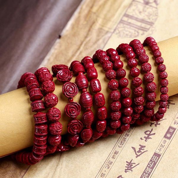 beaded, strands natural cinnabar wrinkled bead bracelet round single high content oriental women, Black
beaded, strands natural cinnabar wrinkled bead bracelet round single high content oriental women, Black