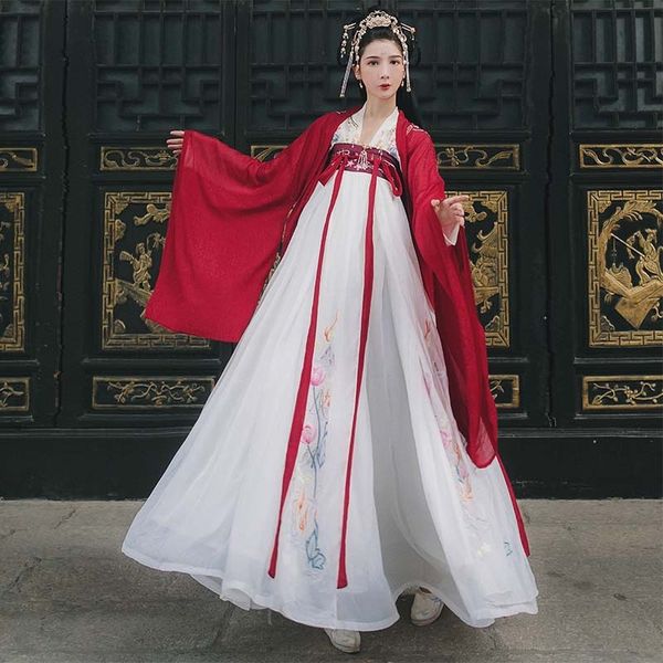 ancient traditional chinese elegant hanfu dress fairy embroidery stage flok dance costume retro tang dynasty hanfu women 12270, Red
ancient traditional chinese elegant hanfu dress fairy embroidery stage flok dance costume retro tang dynasty hanfu women 12270, Red