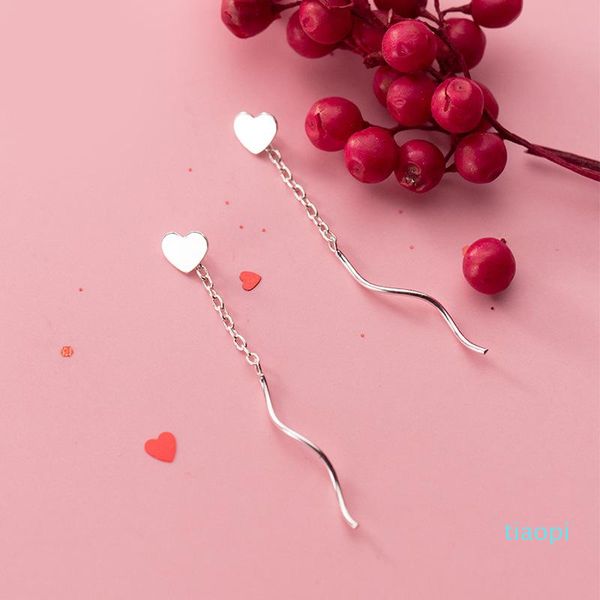 stud 925 sterling silver simple glossy heart shaped wavy ear stick earrings for fashion women lady fine jewelry gift, Golden;silver
stud 925 sterling silver simple glossy heart shaped wavy ear stick earrings for fashion women lady fine jewelry gift, Golden;silver