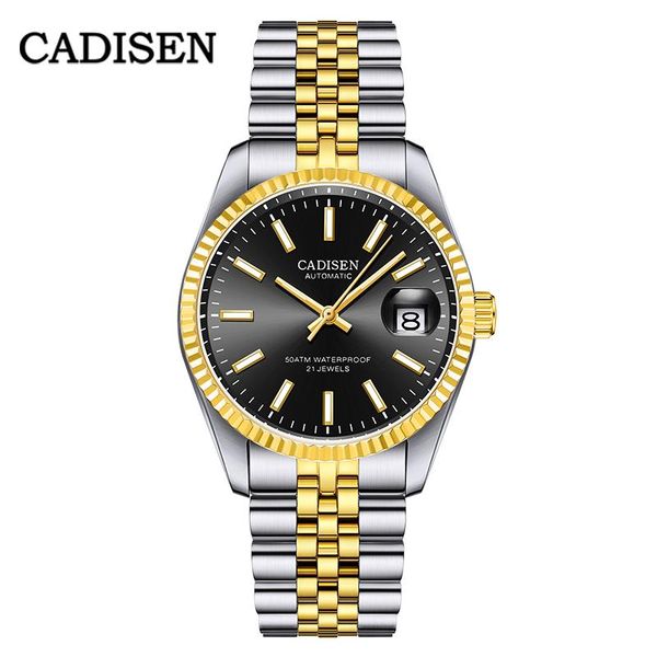 wristwatches cadisen luxury men watch stainless steel waterproof mechanical fashion business sports automatic relogio, Slivery;brown
wristwatches cadisen luxury men watch stainless steel waterproof mechanical fashion business sports automatic relogio, Slivery;brown
