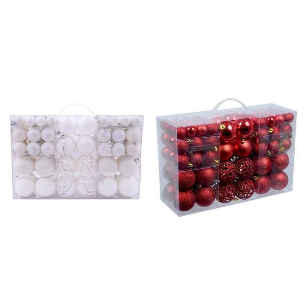 party decoration 200 pcs christmas ball box set tree ornament decorations decorations, 100 white & 100pcs red
party decoration 200 pcs christmas ball box set tree ornament decorations decorations, 100 white & 100pcs red