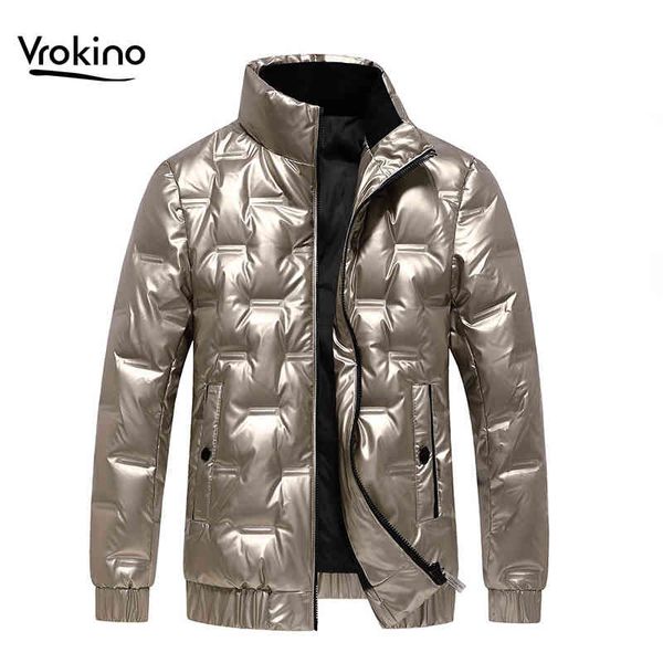 vickino shiny winter et classic warm stand collar short white duck down men's black sier dark gray, Black;white
vickino shiny winter et classic warm stand collar short white duck down men's black sier dark gray, Black;white