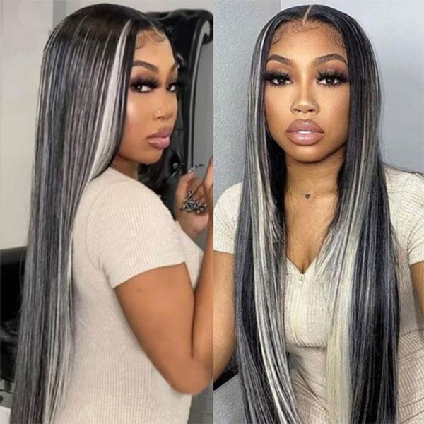 lace wigs brazilain straight piano color hd transparent wig for black women platinum blonde highlight 13x6 front human hair, Black;brown
lace wigs brazilain straight piano color hd transparent wig for black women platinum blonde highlight 13x6 front human hair, Black;brown