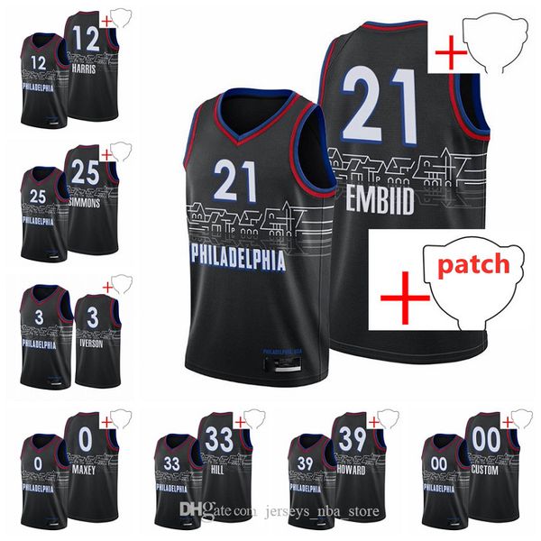 philadelphia76ersmen basketball jersey21 joel embiid ben simmons tyrese maxey tobias harris dwight howard george hill black 2021 playoffs je, Black;red
philadelphia76ersmen basketball jersey21 joel embiid ben simmons tyrese maxey tobias harris dwight howard george hill black 2021 playoffs je, Black;red