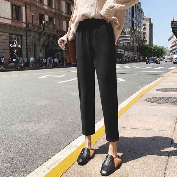 capris fall winter female korea woolen all combined casual elastic waistband hare women's pants more size s417, Black;white
capris fall winter female korea woolen all combined casual elastic waistband hare women's pants more size s417, Black;white