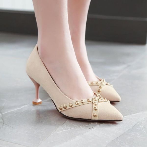 dress shoes big size ladies high heels women woman pumps shallow pointed rivet single shoe, Black
dress shoes big size ladies high heels women woman pumps shallow pointed rivet single shoe, Black