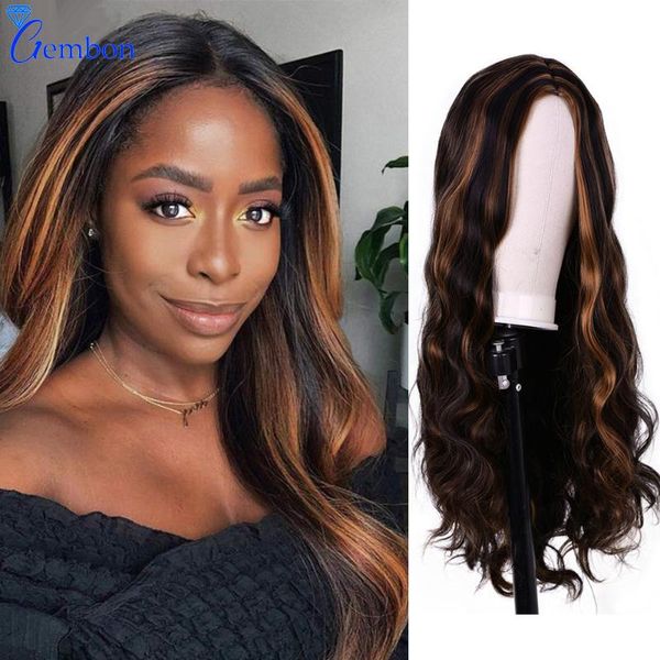 synthetic wigs natural waves wig ombre brown red black high temperature resistance daily use for women 28inch gembon
synthetic wigs natural waves wig ombre brown red black high temperature resistance daily use for women 28inch gembon