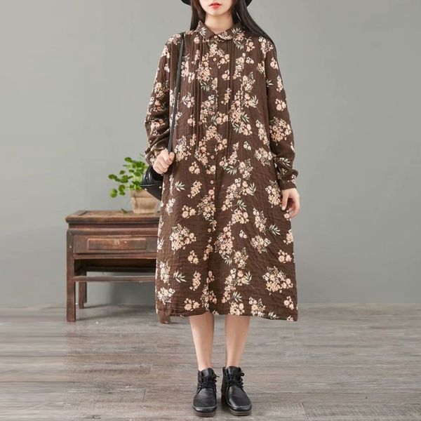casual dresses lamtrip unique plus size cotton yarn peter pan collar single breasted floral print rustic village long sleeve 2021, Black;gray
casual dresses lamtrip unique plus size cotton yarn peter pan collar single breasted floral print rustic village long sleeve 2021, Black;gray