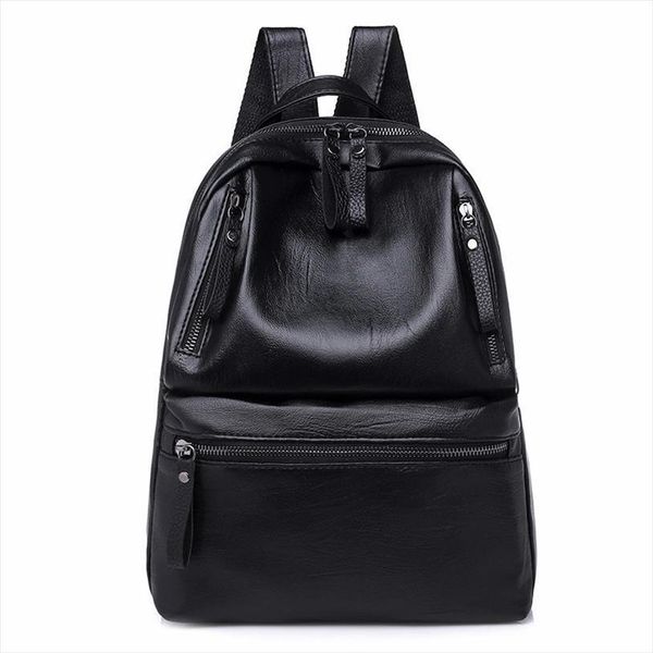pu leather womens backpacks large capacity bag for teenager girls fashion solid backpack female black rucksacks
pu leather womens backpacks large capacity bag for teenager girls fashion solid backpack female black rucksacks