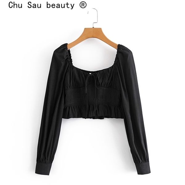 fashion vintage black summer crop women casual style chic ruffles long sleeve backless shirts female party 210508, White
fashion vintage black summer crop women casual style chic ruffles long sleeve backless shirts female party 210508, White