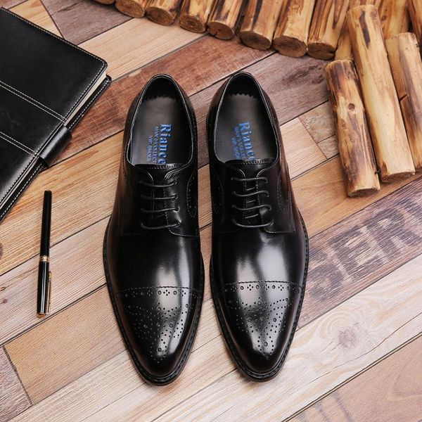 fashion italian designer formal mens dress shoes genuine leather luxury brogue carved wedding men office oxfords g266, Black
fashion italian designer formal mens dress shoes genuine leather luxury brogue carved wedding men office oxfords g266, Black