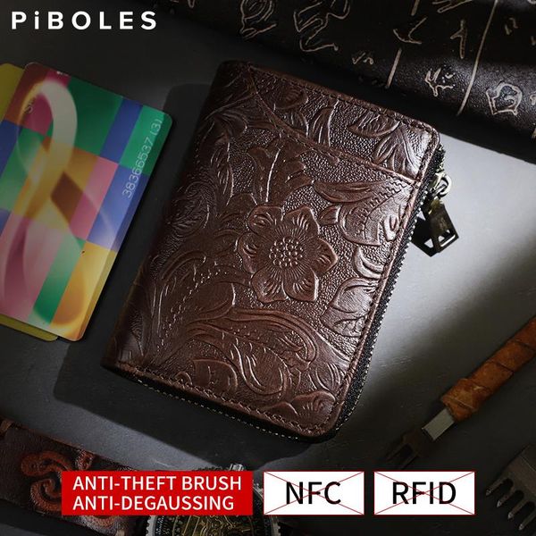 card holders anti-rfid & nfc business holder genuine leather slot box with zipper pocket for women, men id cards coin purse, Brown;gray
card holders anti-rfid & nfc business holder genuine leather slot box with zipper pocket for women, men id cards coin purse, Brown;gray