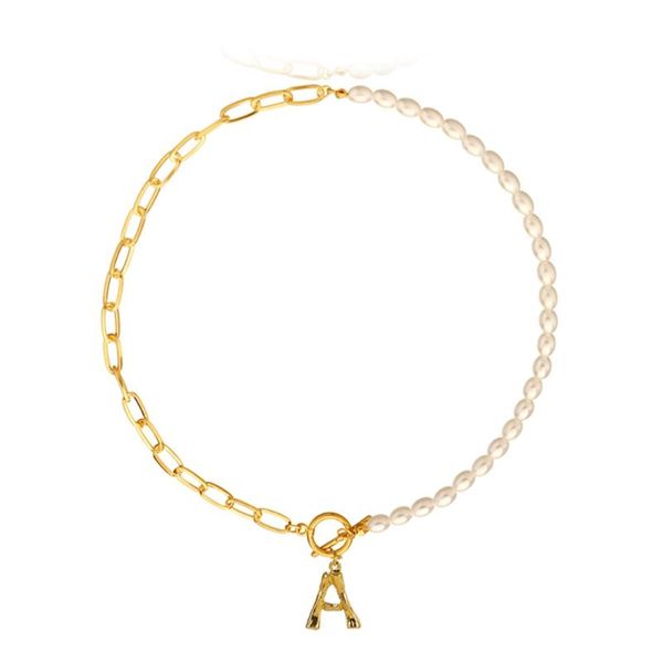 pendant necklaces 2021 elegant letter pearl choker for women gold 26 initial necklace toggle chain jewelry party gifts, Silver
pendant necklaces 2021 elegant letter pearl choker for women gold 26 initial necklace toggle chain jewelry party gifts, Silver
