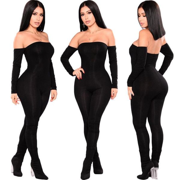 women's jumpsuits & rompers fashion brand skinny womens slim off shoulder clubwear playsuit bodycon party jumpsuit romper trousers long, Black;white
women's jumpsuits & rompers fashion brand skinny womens slim off shoulder clubwear playsuit bodycon party jumpsuit romper trousers long, Black;white