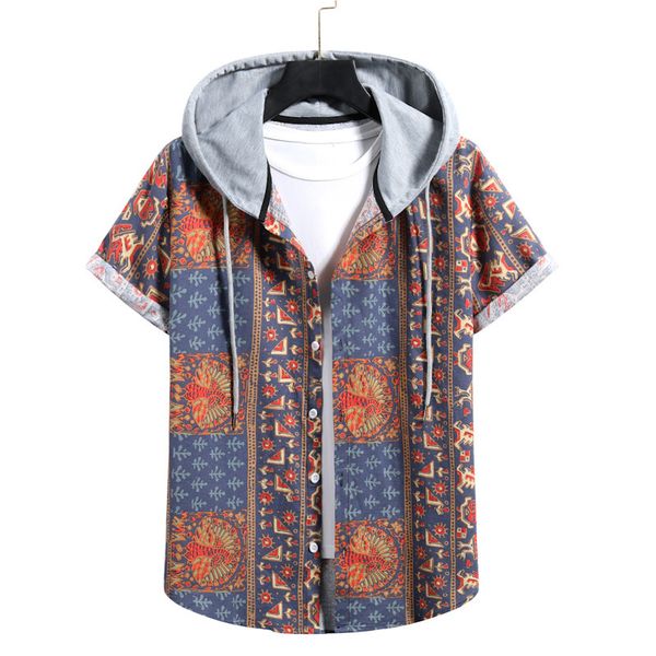 men's shirts 2021 fashion floral shirt couple hooded plaid short sleeve, White;black
men's shirts 2021 fashion floral shirt couple hooded plaid short sleeve, White;black