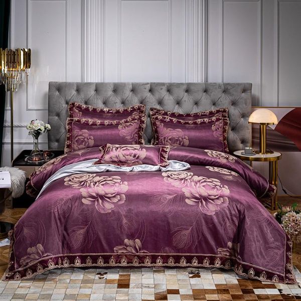 bedding sets drop wedding duvet cover set golden jacquard lace flat sheet pillowcase 4pcs european luxury sky blue
bedding sets drop wedding duvet cover set golden jacquard lace flat sheet pillowcase 4pcs european luxury sky blue