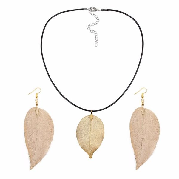 earrings & necklace 2021 vintage black leather big leaf pendant earings bohemian for women party gifts jewelry set, Silver
earrings & necklace 2021 vintage black leather big leaf pendant earings bohemian for women party gifts jewelry set, Silver