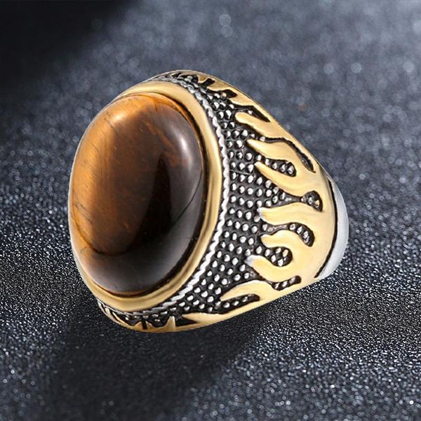 cluster rings stainless steel ancient middle east arabic style stone ring opal anel jewelry for men gift wedding, Golden;silver
cluster rings stainless steel ancient middle east arabic style stone ring opal anel jewelry for men gift wedding, Golden;silver