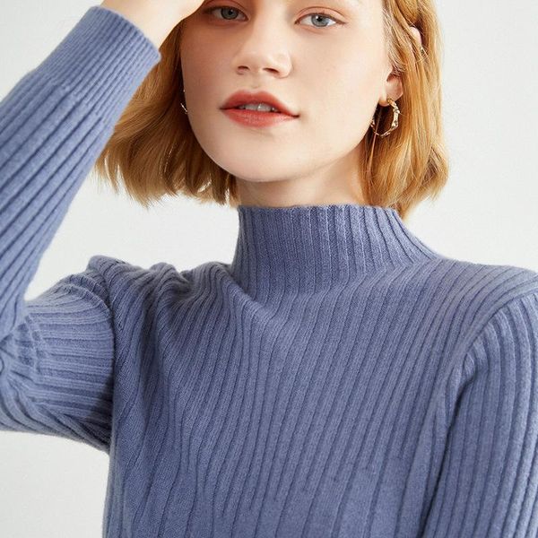 women's sweaters pullover ribbed knitted sweater autumn winter clothes women half high collar neck long sleeve slim basic woman, White;black
women's sweaters pullover ribbed knitted sweater autumn winter clothes women half high collar neck long sleeve slim basic woman, White;black