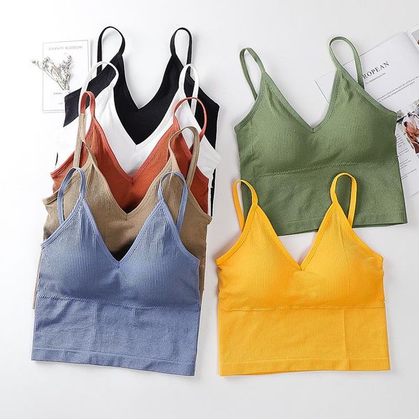 women's tanks & camis casual seamless crop basic tube sleeveless padded women sports bras bralette y2k fashion 122064wta, White
women's tanks & camis casual seamless crop basic tube sleeveless padded women sports bras bralette y2k fashion 122064wta, White