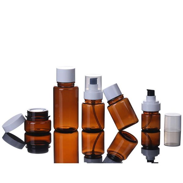 storage bottles & jars 100ml inner ser plastic bottle lotion packaging toner makeup brown pet thickened empty bq008
storage bottles & jars 100ml inner ser plastic bottle lotion packaging toner makeup brown pet thickened empty bq008