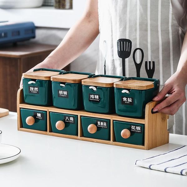 storage bottles & jars nordic kitchen ceramic seasoning box double drawer jar salt msg bottle suit containers
storage bottles & jars nordic kitchen ceramic seasoning box double drawer jar salt msg bottle suit containers